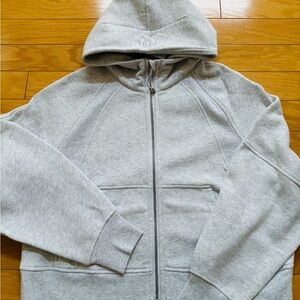 Lululemon Athletica Light Gray Hooded Jacket